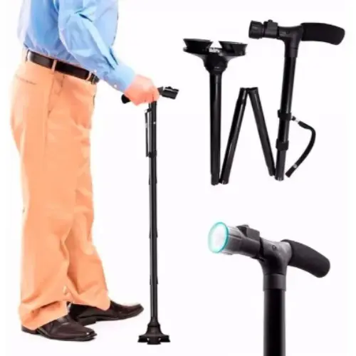 Bastón Ortopédico Plegable Con Linterna